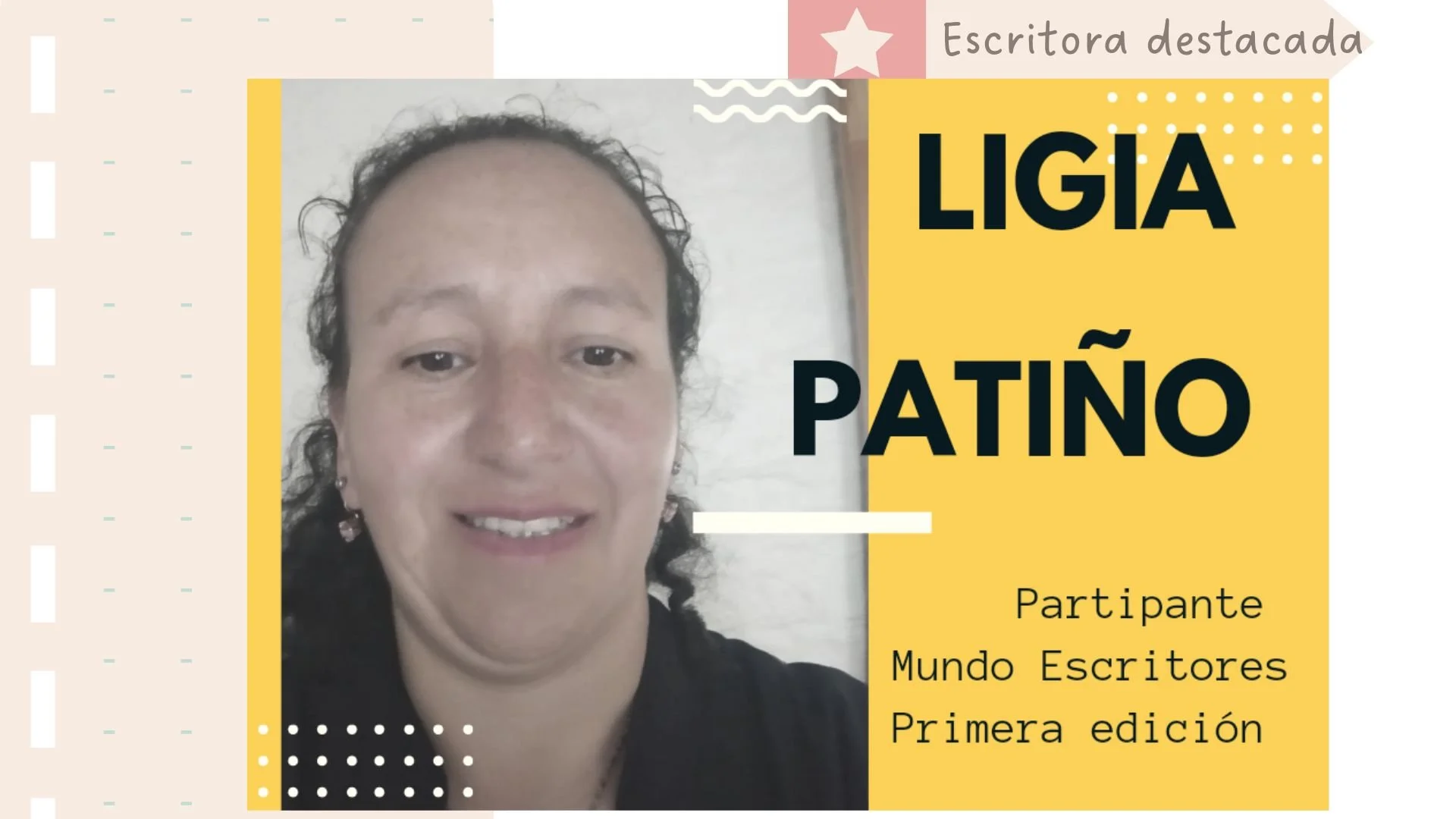Foto de la escritora Ligia Patiño