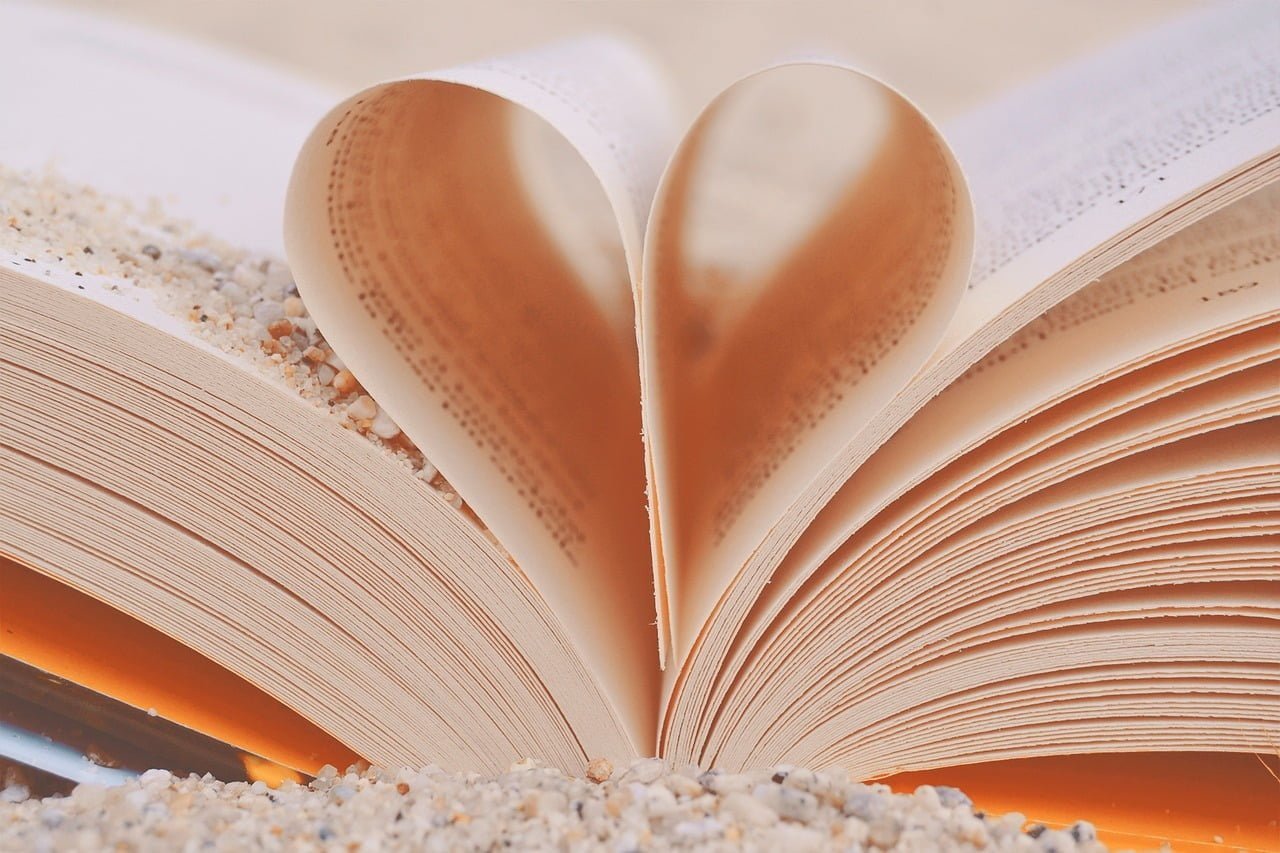 book-heart-love-2115176 ¡Se un gran escritor! 11 Consejos sobre cómo armar tu libro.