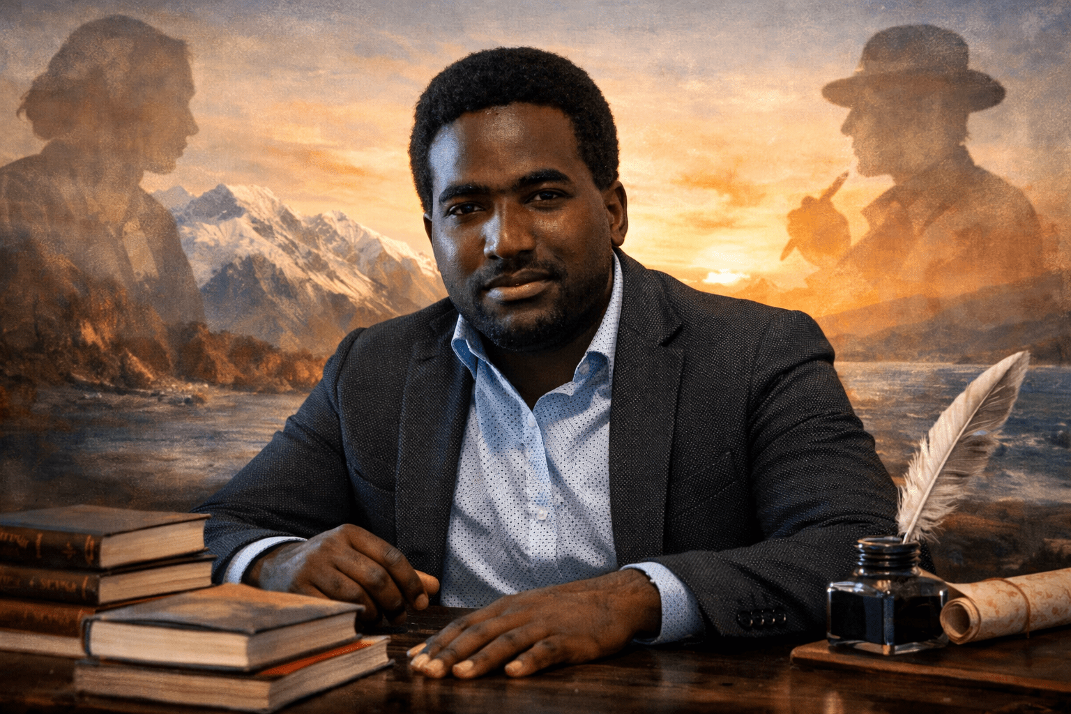 Stevenson Jacques, fundador de Mundo Escritores, en una portada literaria inspirada en Chile, país de los poetas