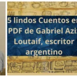 Gabriel Aziz Loutaif 60 años Escritor Primera publicación: (1986) Regresando Imágenes, poesías. Segunda publicación: (1996) Desde Algún Lugar del Cielo, novela. Tercera publicación: (2006) El Milagro de las Rosas, novela, que con el pasar de los años le modifiqué el título para convertirse en ¿Alguien Vio Partir a Elías Massud? En 2010 obtuvo el primer premio de cuentos, El Meridiano de la Palabra, en Paraná, Entre Ríos, cuyo título es, Su Pasión por Renoir, otorgado por la (SADE), Sociedad Argentina de Escritores. Le convocaron para integrar como vocal de esta institución. Se publicó una antología con los ganadores de este concurso. En 2012 Nosotros, antología Poética En 2012, novela se publica El Hombre Postergado, lo que posteriormente se volverá a publicar dos veces más, y luego se publicará en inglés en el Reino Unido. En 2019 se publican dos novelas por la editorial Tregolam. El Hombre Postergado, y Alguien Vio Partir a Elías Massud? En 2021, novela, Cuando Azarosas Tiritaban las Begonias, por editorial Sky Publicaciones, Montevideo, Uruguay. En 2022, cuentos, El Crimen de la Señora Vogel, editorial Sky Publicaciones.