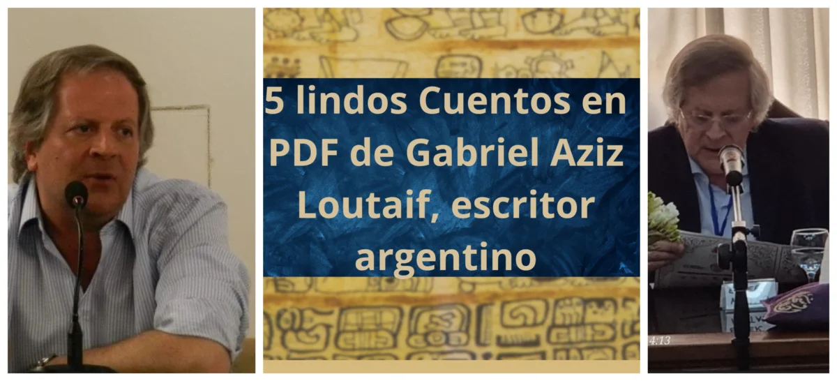 Gabriel Aziz Loutaif 60 años Escritor Primera publicación: (1986) Regresando Imágenes, poesías. Segunda publicación: (1996) Desde Algún Lugar del Cielo, novela. Tercera publicación: (2006) El Milagro de las Rosas, novela, que con el pasar de los años le modifiqué el título para convertirse en ¿Alguien Vio Partir a Elías Massud? En 2010 obtuvo el primer premio de cuentos, El Meridiano de la Palabra, en Paraná, Entre Ríos, cuyo título es, Su Pasión por Renoir, otorgado por la (SADE), Sociedad Argentina de Escritores. Le convocaron para integrar como vocal de esta institución. Se publicó una antología con los ganadores de este concurso. En 2012 Nosotros, antología Poética En 2012, novela se publica El Hombre Postergado, lo que posteriormente se volverá a publicar dos veces más, y luego se publicará en inglés en el Reino Unido. En 2019 se publican dos novelas por la editorial Tregolam. El Hombre Postergado, y Alguien Vio Partir a Elías Massud? En 2021, novela, Cuando Azarosas Tiritaban las Begonias, por editorial Sky Publicaciones, Montevideo, Uruguay. En 2022, cuentos, El Crimen de la Señora Vogel, editorial Sky Publicaciones.