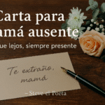 La ausencia de mamá no siempre significa pérdida, a veces significa distancia. Muchas hijas e hijos viven lejos de su madre: en otra ciudad, en otro país, en otro mundo de responsabilidades que los separa físicamente. Pero lo cierto es que el amor no entiende de fronteras ni de kilómetros: la voz de mamá sigue estando en el recuerdo, en la memoria de sus consejos, en el eco de su ternura.