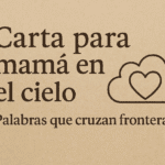 Hablar con mamá en el cielo es un acto de amor que trasciende la vida. Aunque sus manos ya no nos acaricien y su voz no se escuche en la casa, seguimos sintiendo su presencia en el viento, en las estrellas, en cada recuerdo que ilumina el corazón.