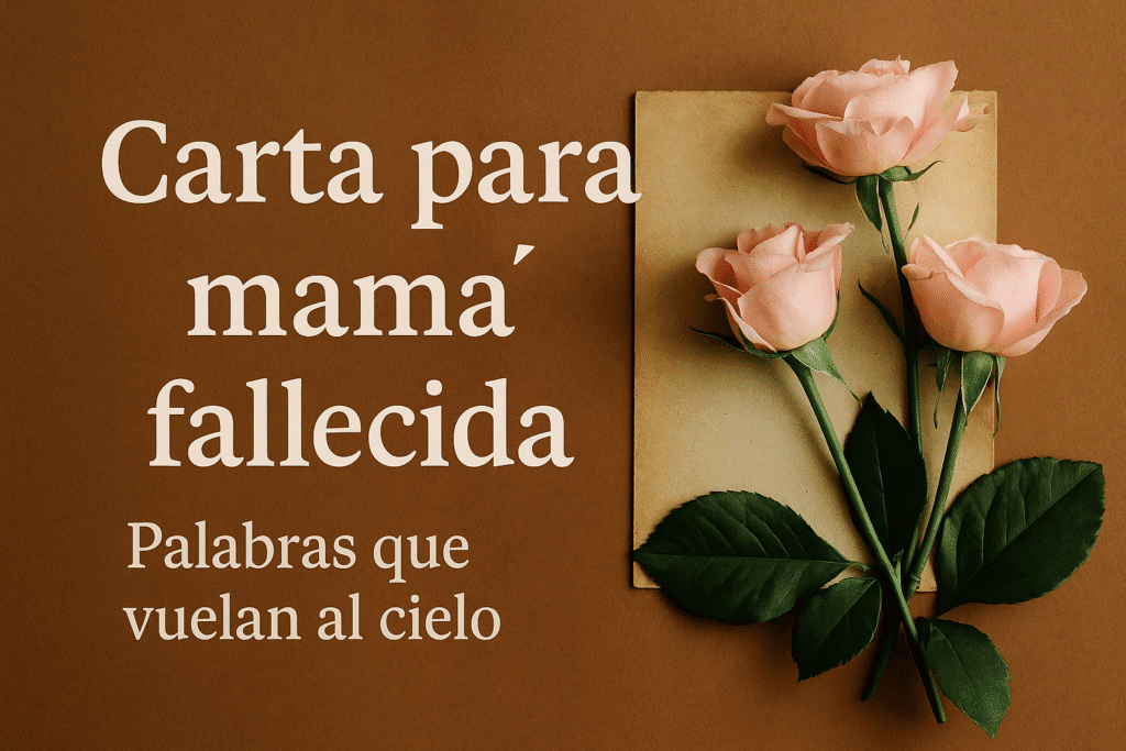 La ausencia de una madre deja un vacío imposible de llenar. Sin embargo, las palabras pueden convertirse en alas que vuelan hacia el cielo, llevando nuestro amor allí donde ella descansa. Una carta escrita desde el corazón no busca respuestas, sino aliviar el alma y mantener viva la conexión con quien nos dio la vida.