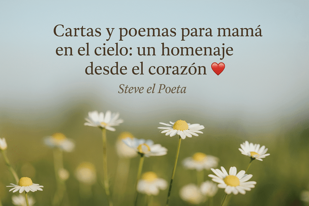 En este artículo encontrarás cartas emotivas, poemas originales y reflexiones profundas para recordarla con ternura, paz y gratitud. Un espacio para sanar, para hablarle con el alma y para mantenerla viva en nuestras palabras.