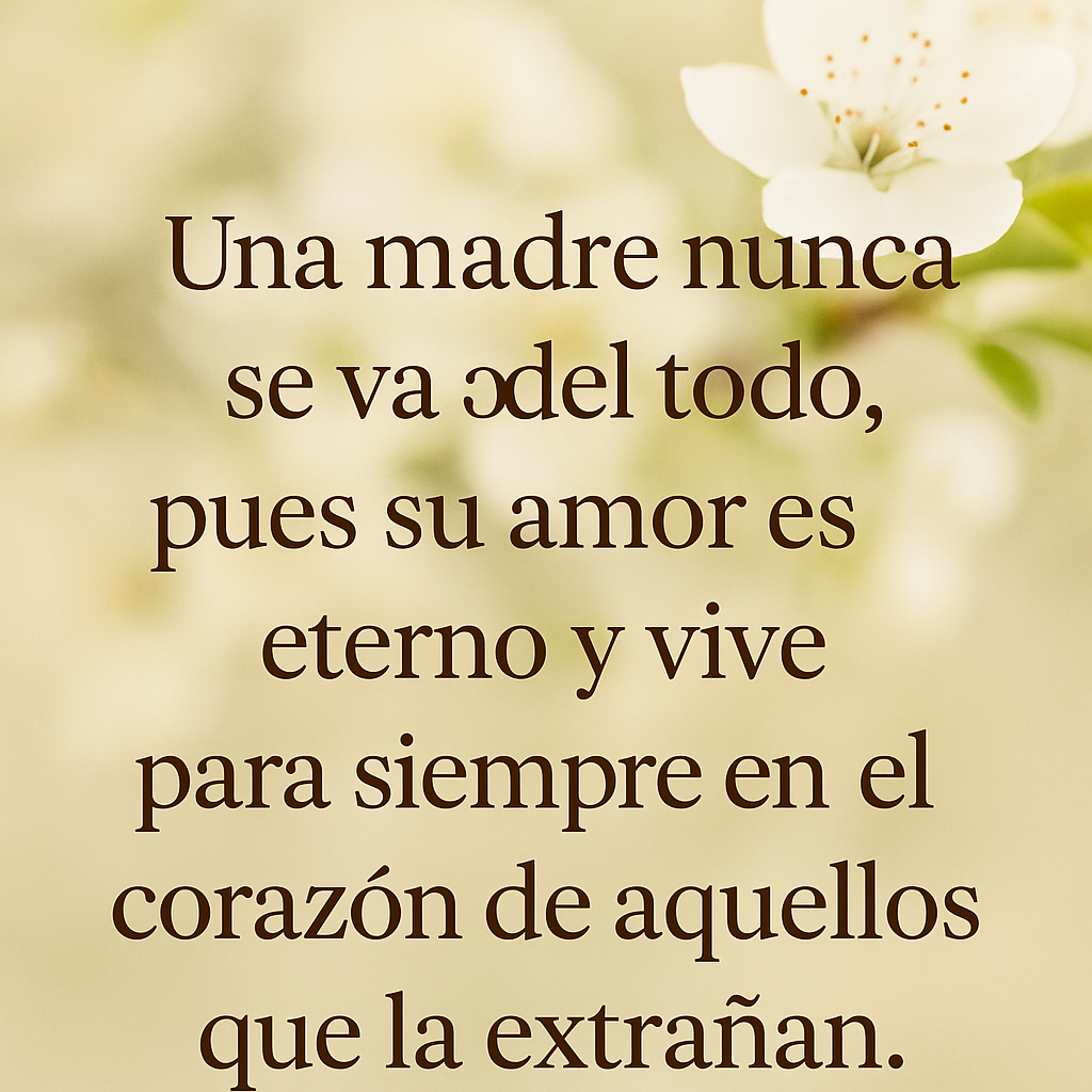 Poemas para una madre ausente que extrañas cada día 🌸