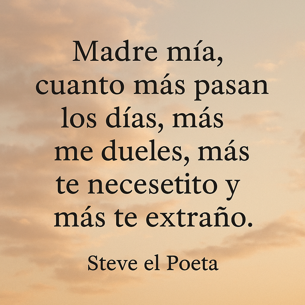Poemas para una madre ausente que extrañas cada día 🌸
