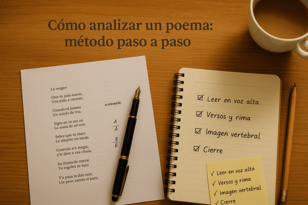 Analizar un poema no es “descifrar un acertijo”, sino escuchar cómo está construido para sostener una emoción, una imagen o una idea. Cuando empecé a escribir en español, mi oído venía del teatro y del kreyòl: aprendí que un buen análisis empieza por oír la respiración del texto y por mirar cómo se dispone en la página.