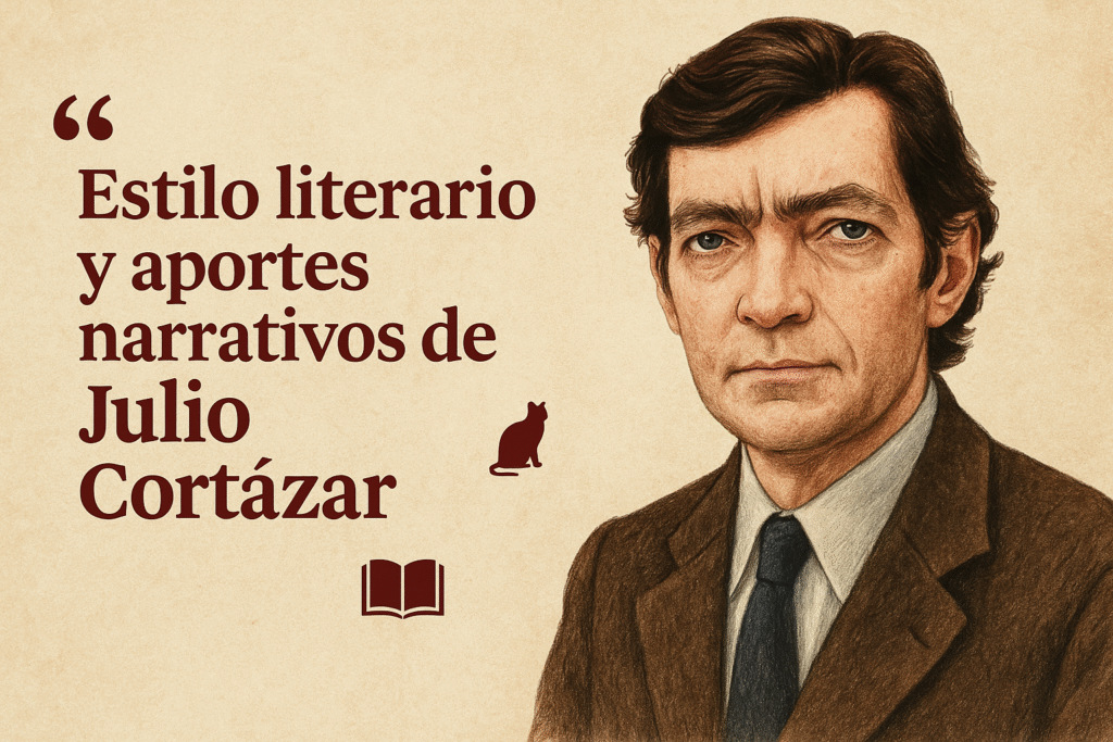 Estilo-literario-y-aportes-narrativos-de-Julio-Cortazar-1024x683 Julio Cortázar: biografía, obras y legado del escritor argentino del Boom latinoamericano