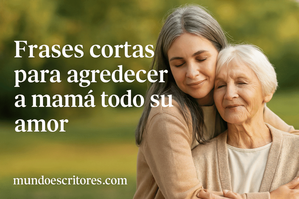 Hay sentimientos tan grandes que parecen necesitar un libro entero para expresarse. Sin embargo, a veces basta con una sola frase para contener todo lo que significa el amor de una madre. Las palabras cortas, dichas desde el corazón, se convierten en abrazos invisibles que acompañan para siempre.