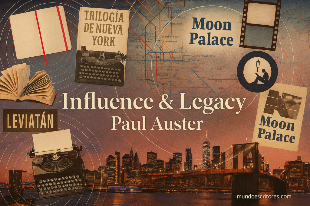 Influencia-y-legado-1024x683 Paul Auster: biografía, novelas y estilo narrativo del escritor estadounidense