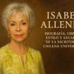 Hablar de Isabel Allende es hablar de una de las escritoras más influyentes y leídas de la literatura contemporánea en español. Nacida en Chile, ha sabido transformar sus experiencias de vida —marcadas por el exilio, la memoria histórica y la búsqueda de identidad— en novelas que han llegado a millones de lectores en todo el mundo.