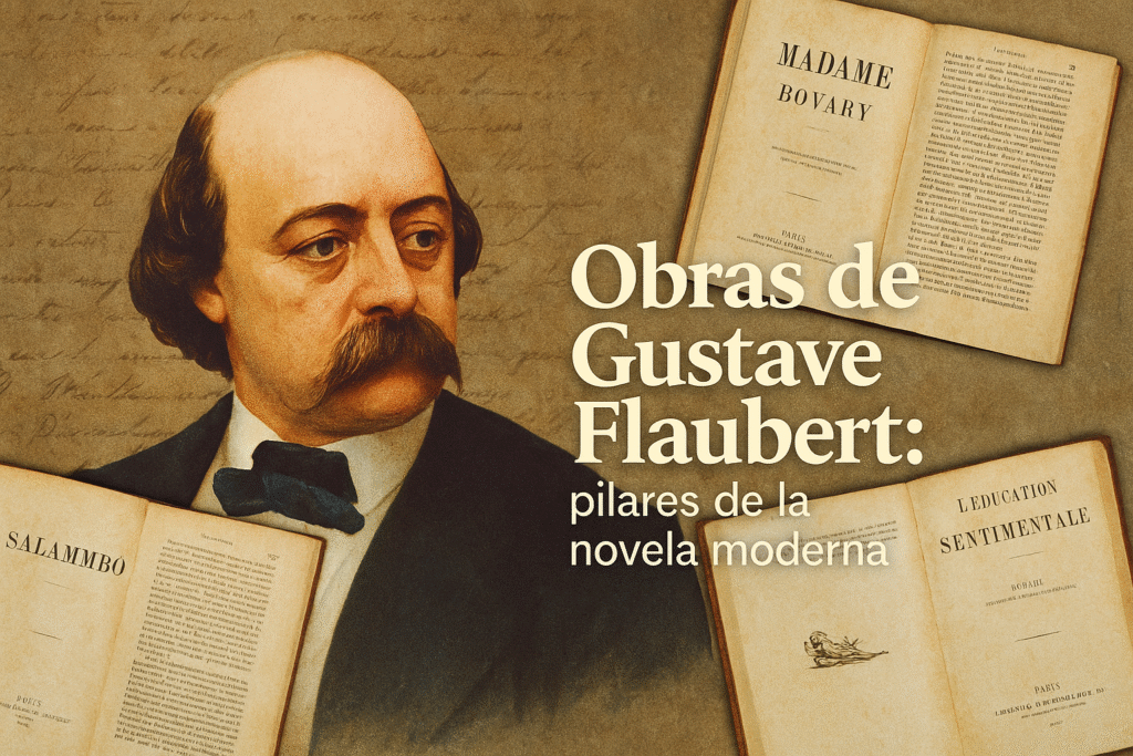 Obras-de-Gustave-Flaubert-pilares-de-la-novela-moderna-1024x683 Gustave Flaubert: biografía, obras y estilo del novelista francés universal
