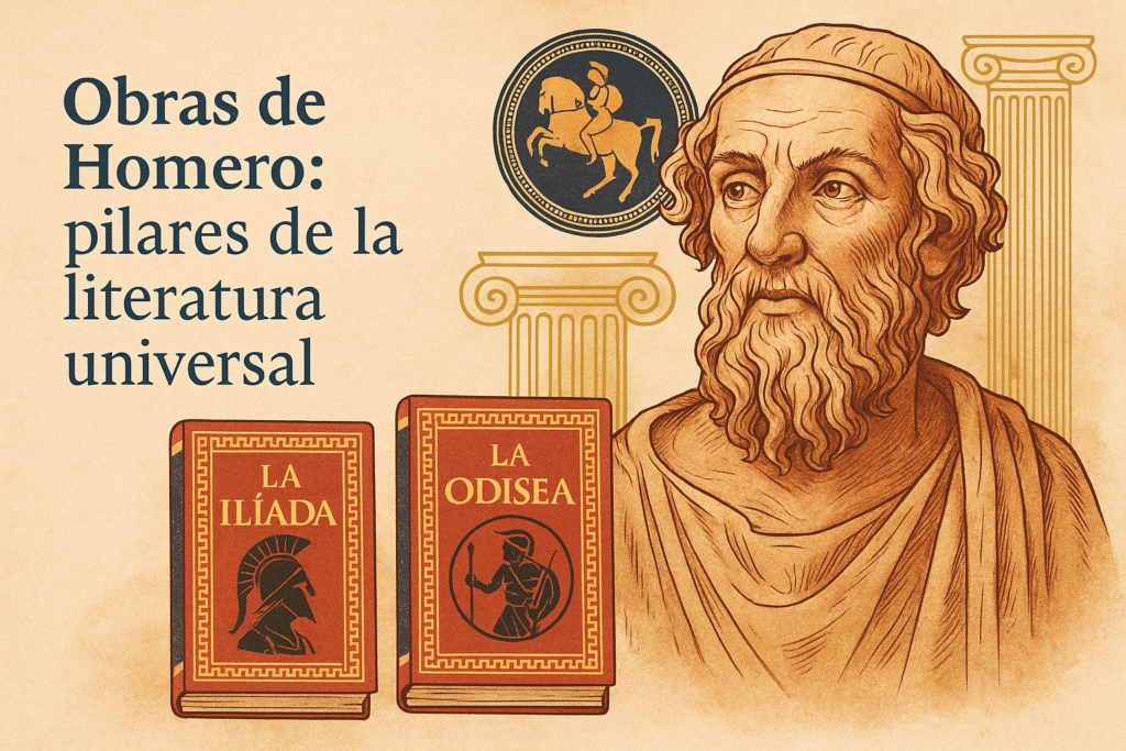 Obras-de-Homero-pilares-de-la-literatura-universal-1024x683 Homero: vida y legado del poeta griego universal
