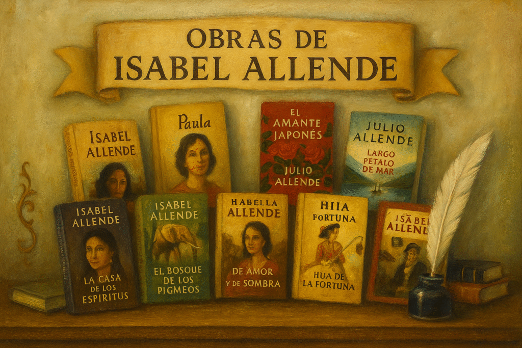 Obras-de-Isabel-Allende-1024x683 Isabel Allende: biografía, obras, estilo y legado de la escritora chilena