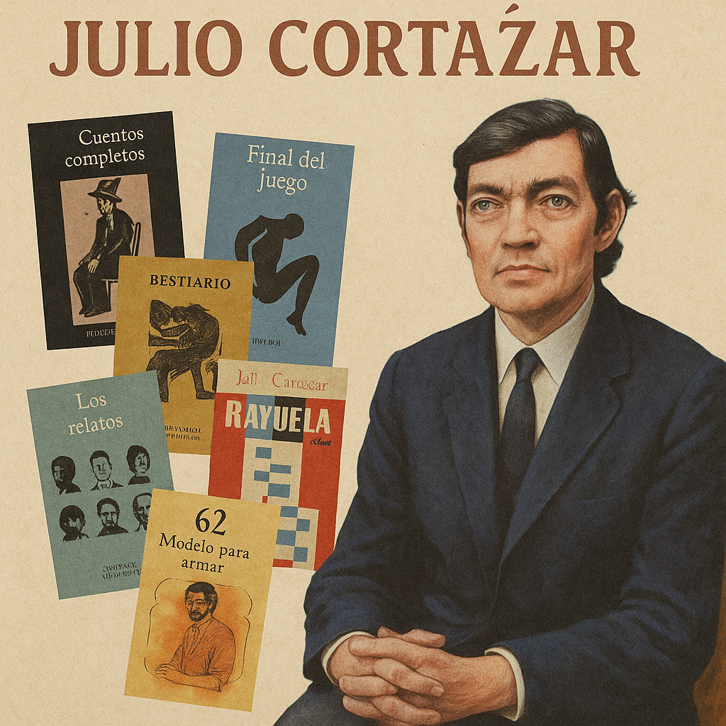 Obras-de-Julio-Cortazar Julio Cortázar: biografía, obras y legado del escritor argentino del Boom latinoamericano