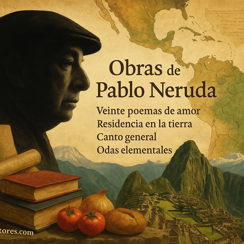 Obras de Pablo Neruda Veinte poemas de amor, Canto general y su legado poético