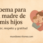 Hablar de la madre de mis hijos es hablar de amor en su estado más puro. Ella no solo es compañera de vida, sino también guardiana de sueños, maestra de ternura y refugio en cada tormenta. En sus manos, nuestros hijos encuentran la seguridad de un mundo lleno de esperanza.