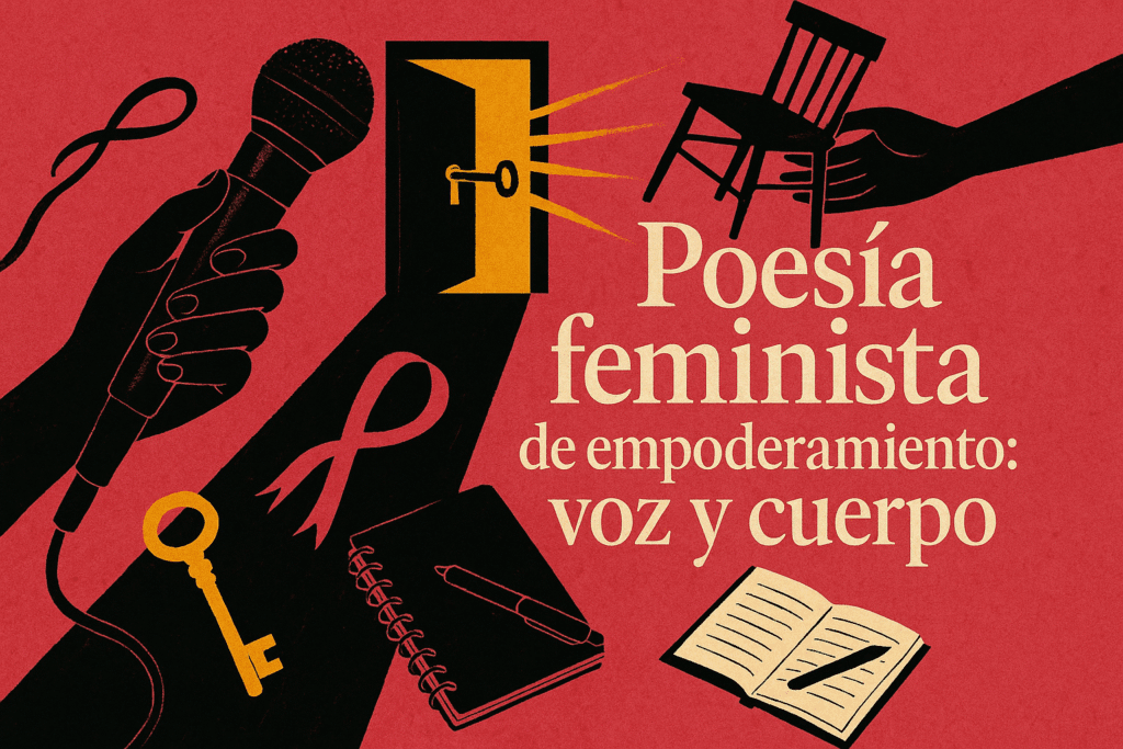 Poesía feminista y de empoderamiento voz y cuerpo