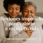 Hay abrazos que guardan calor aun cuando se disuelven en el aire. Hay voces que parecen eternas, pero un día dejan de escucharse. Y entre esas presencias sagradas está mamá, ese faro que ilumina incluso cuando creemos andar a oscuras.