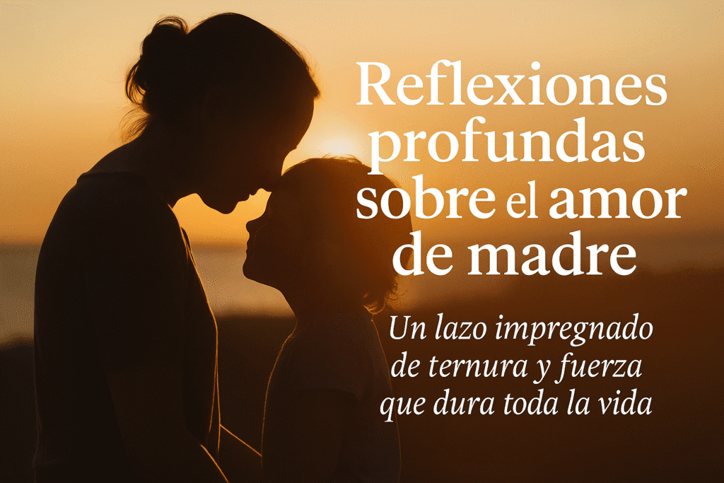 Hay amores que nacen, crecen y cambian con el tiempo. Y hay un amor que simplemente existe desde antes de nuestro primer suspiro: el amor de madre. Ese amor que no pregunta, que no mide, que no se cansa. Un amor que sostiene incluso cuando todo lo demás se derrumba.