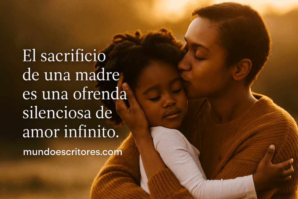 Hablar del sacrificio de una madre es adentrarse en el misterio más silencioso y profundo de la vida. No es un sacrificio de grandes gestos heroicos, sino de miles de renuncias pequeñas, invisibles, que van tejiendo la historia de cada hijo.