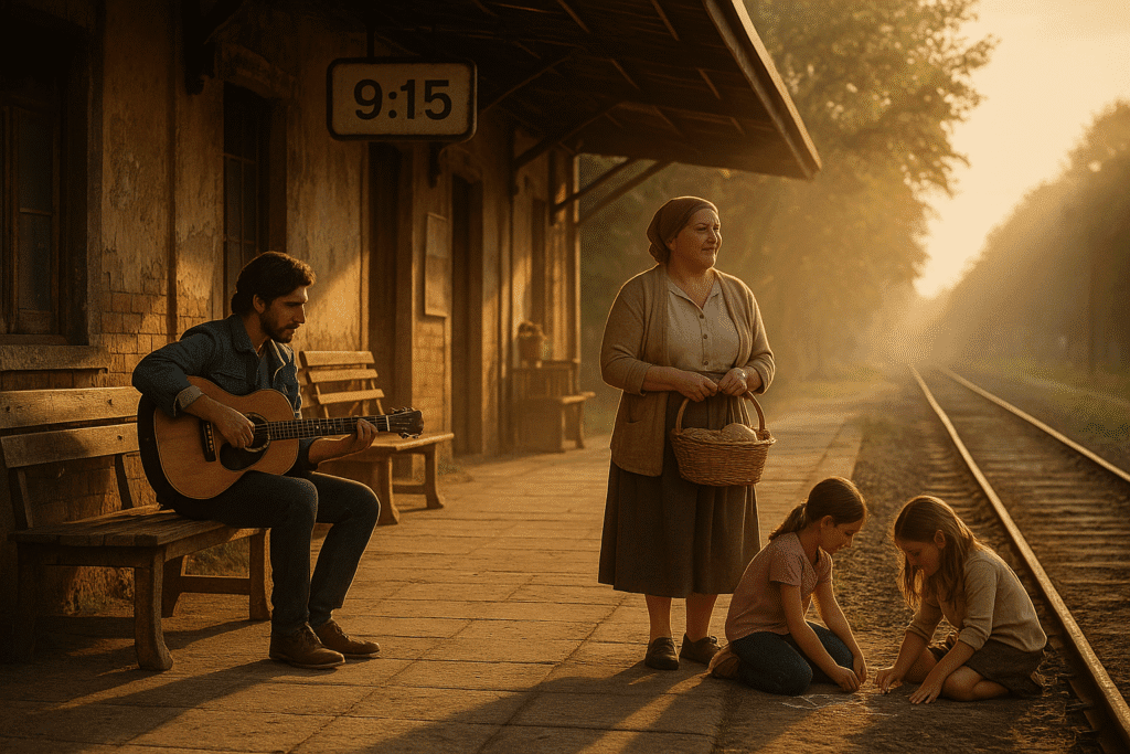 Villa Aurora revive su antigua estación con un ritual ciudadano de las 915