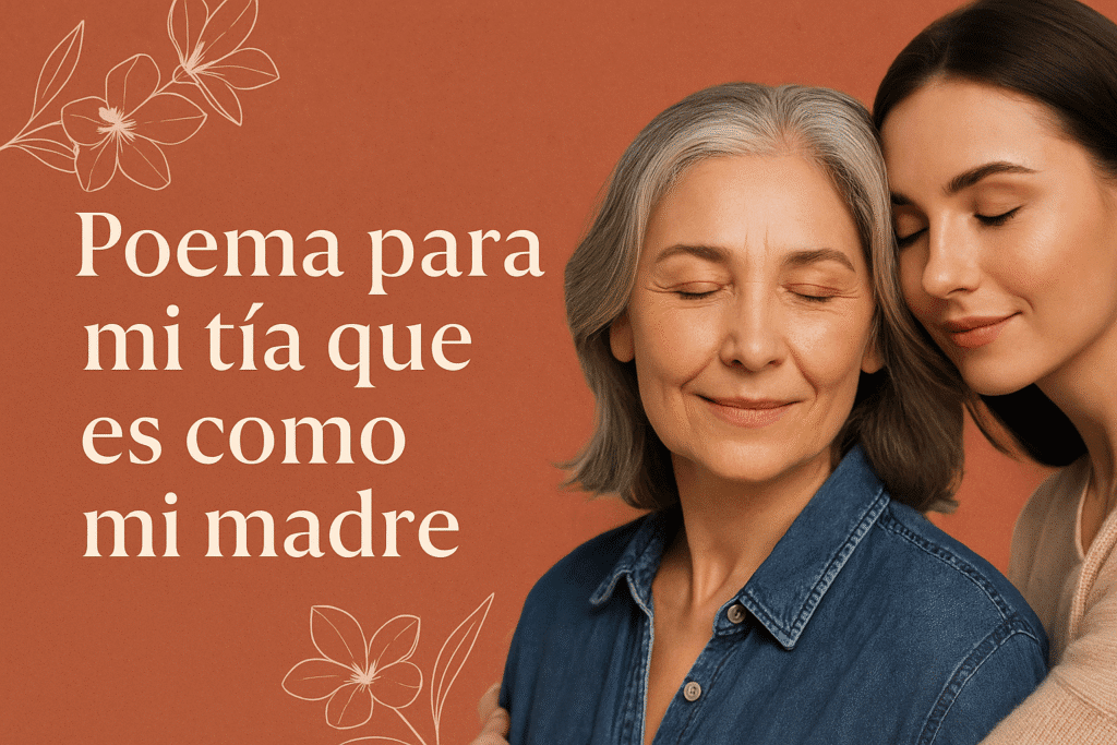 Poemas para mi tía que es como mi madre versos y sentimientos para agradecer su amor