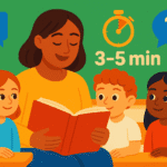 Aquí tienes una selección lista para usar en aula o en casa: lecturas de 3–5 minutos con grado sugerido, valor y 3 preguntas (literal, inferencial y de opinión).