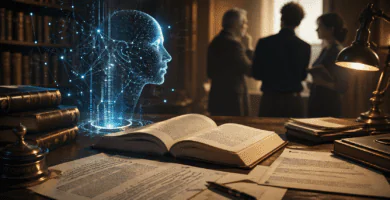 Imagen editorial sobre Anthropic y la disputa por libros usados para entrenar inteligencia artificial