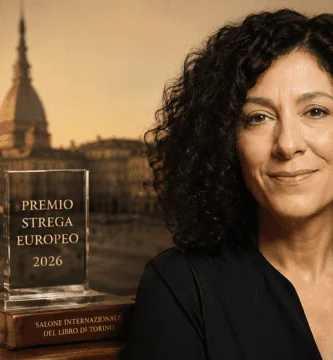 Leila Guerriero tras ganar el Premio Strega Europeo 2026 por La llamada en Turín.